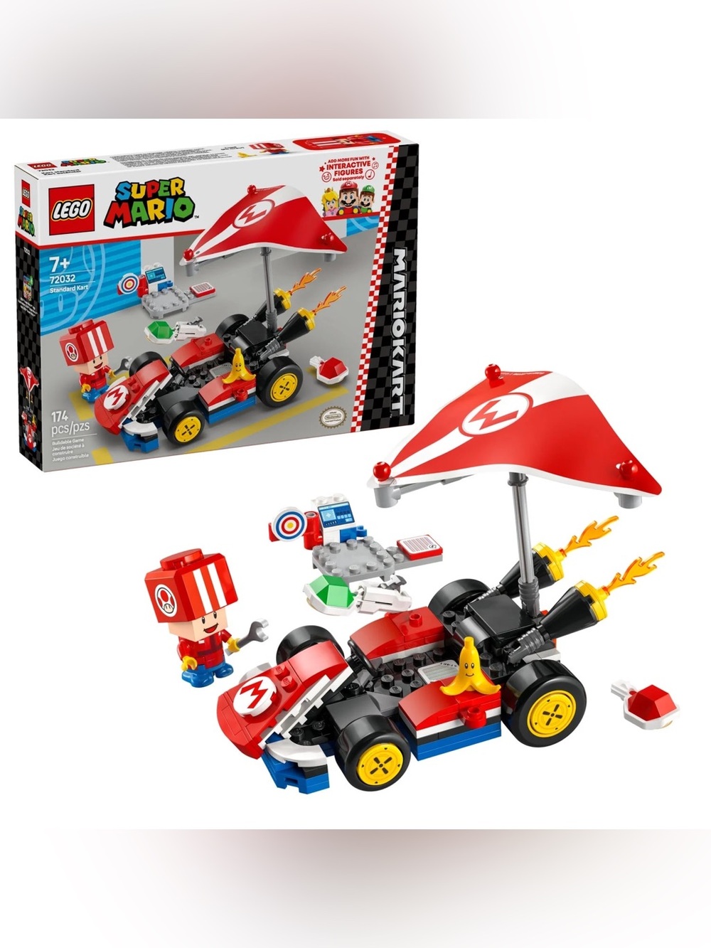 LEGO Super Mario: Mario Kart Standard Kit - Collectible Toy Building Set QQ